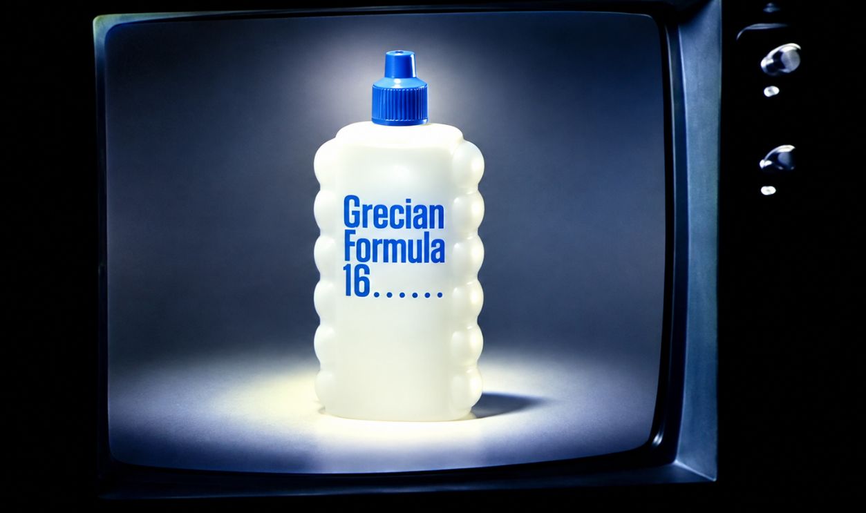 Screenshot from Grecian Formula 16 (1975)