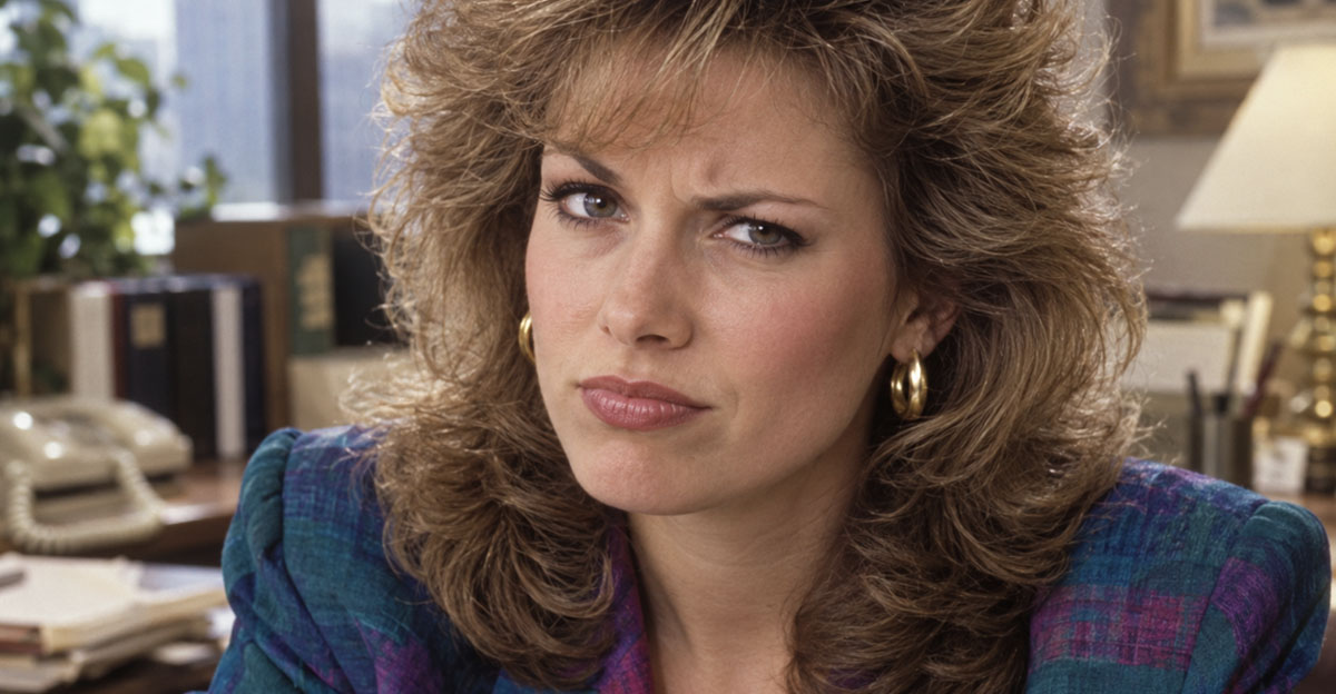 80s woman with big hair