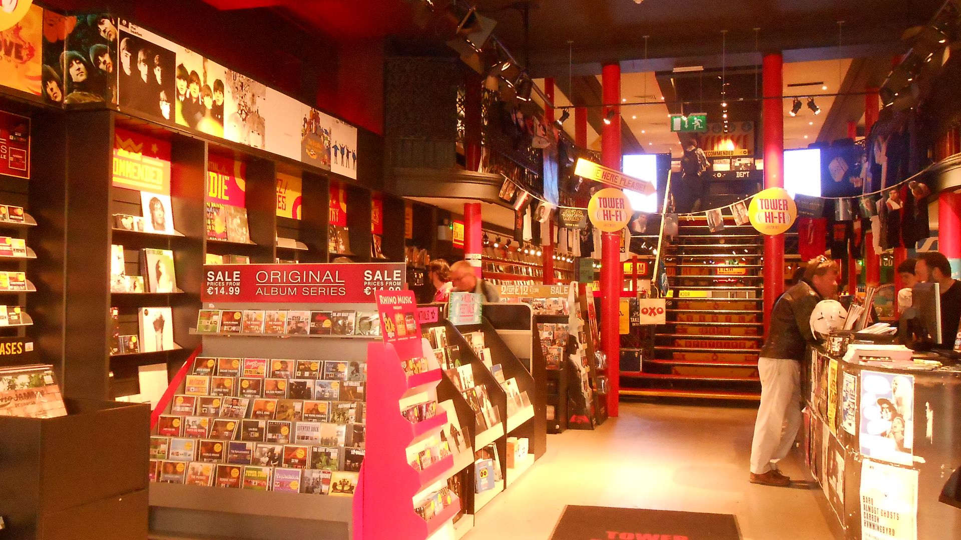 Im Tower Records Schallplattenladen in Dublin.