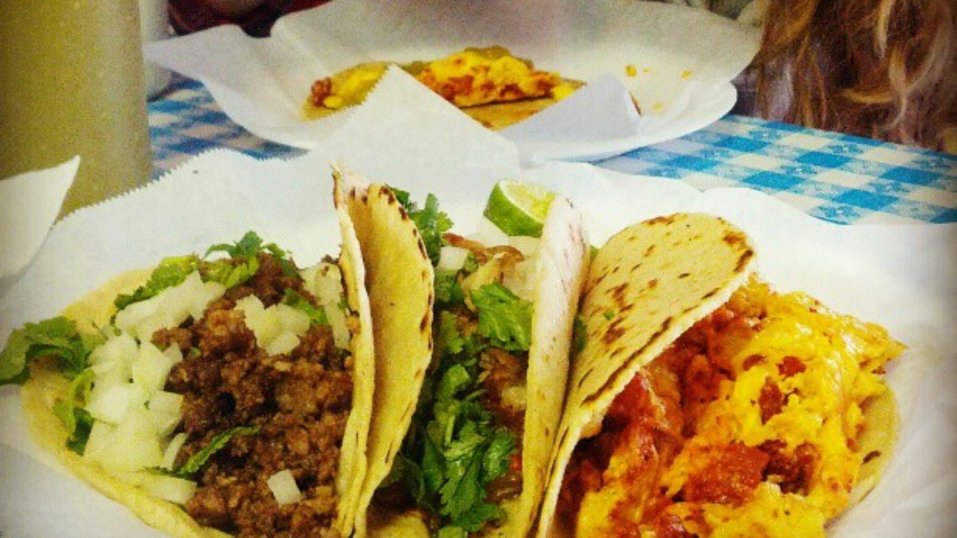 Mexican tacos from La Fruita Feliz in Austin TX