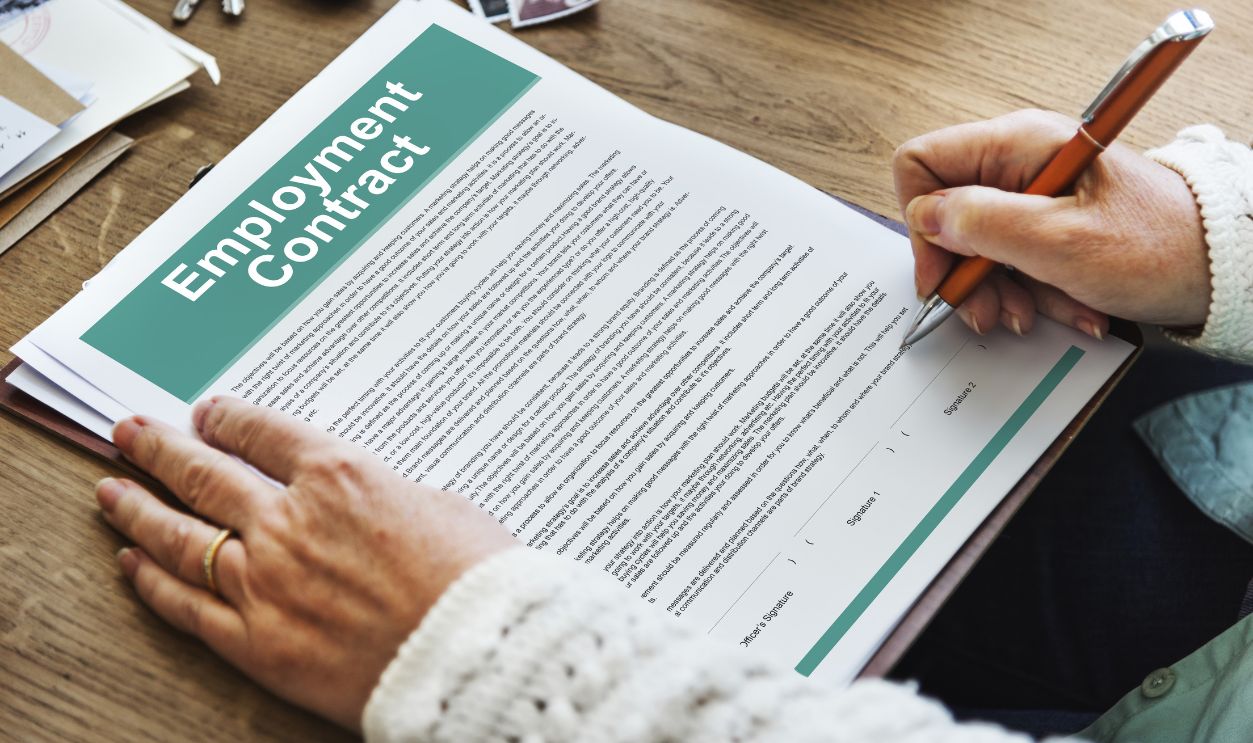Employment Contract Obligation Terms Agreement Concept