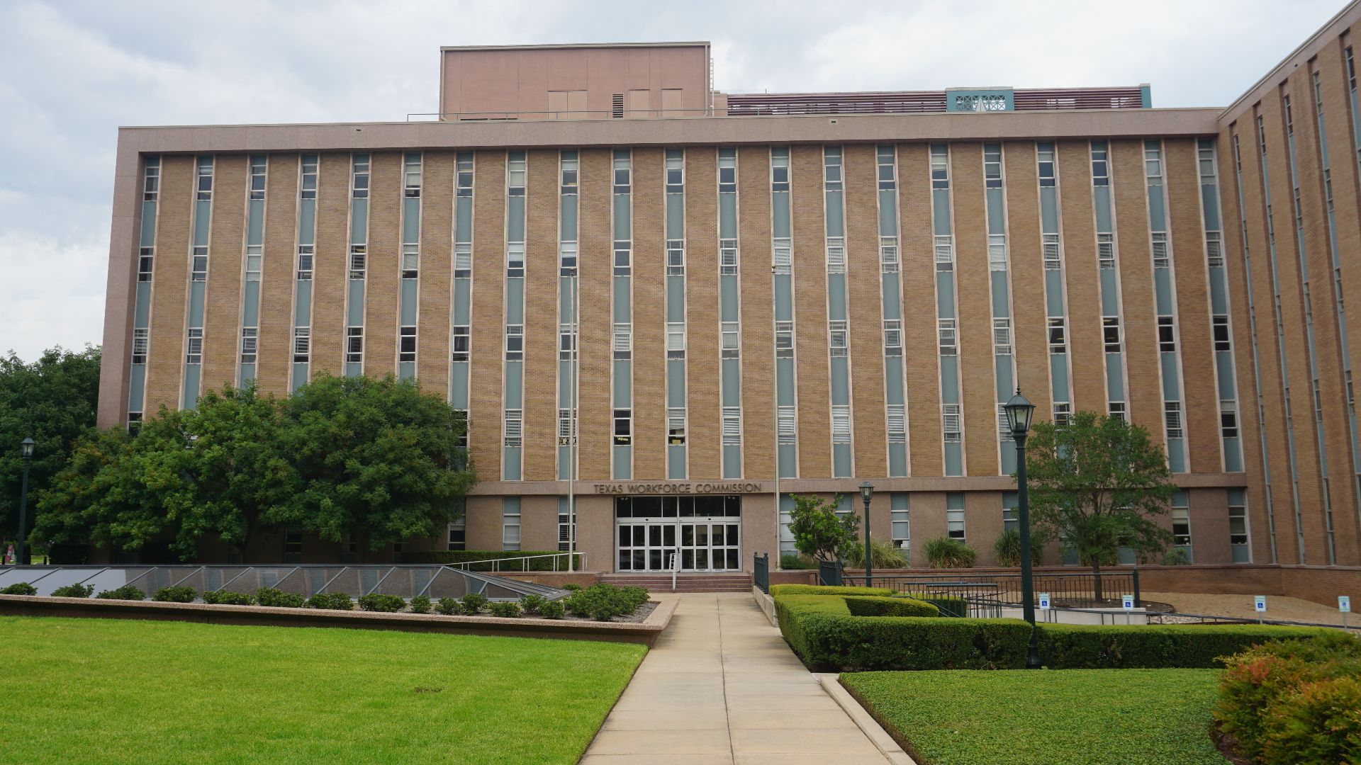 The Texas Workforce Commission building in Austin, Texas (United States).