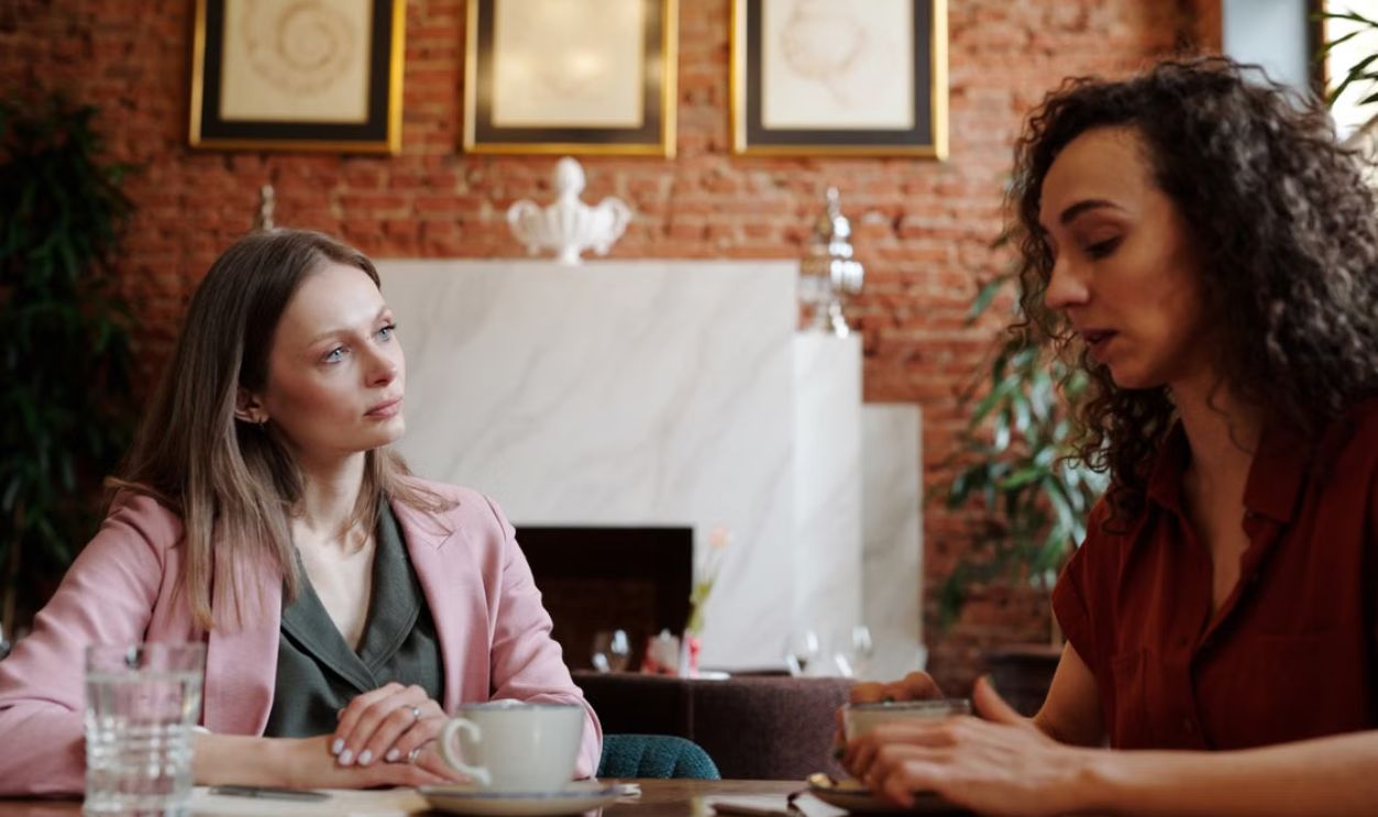 women talking