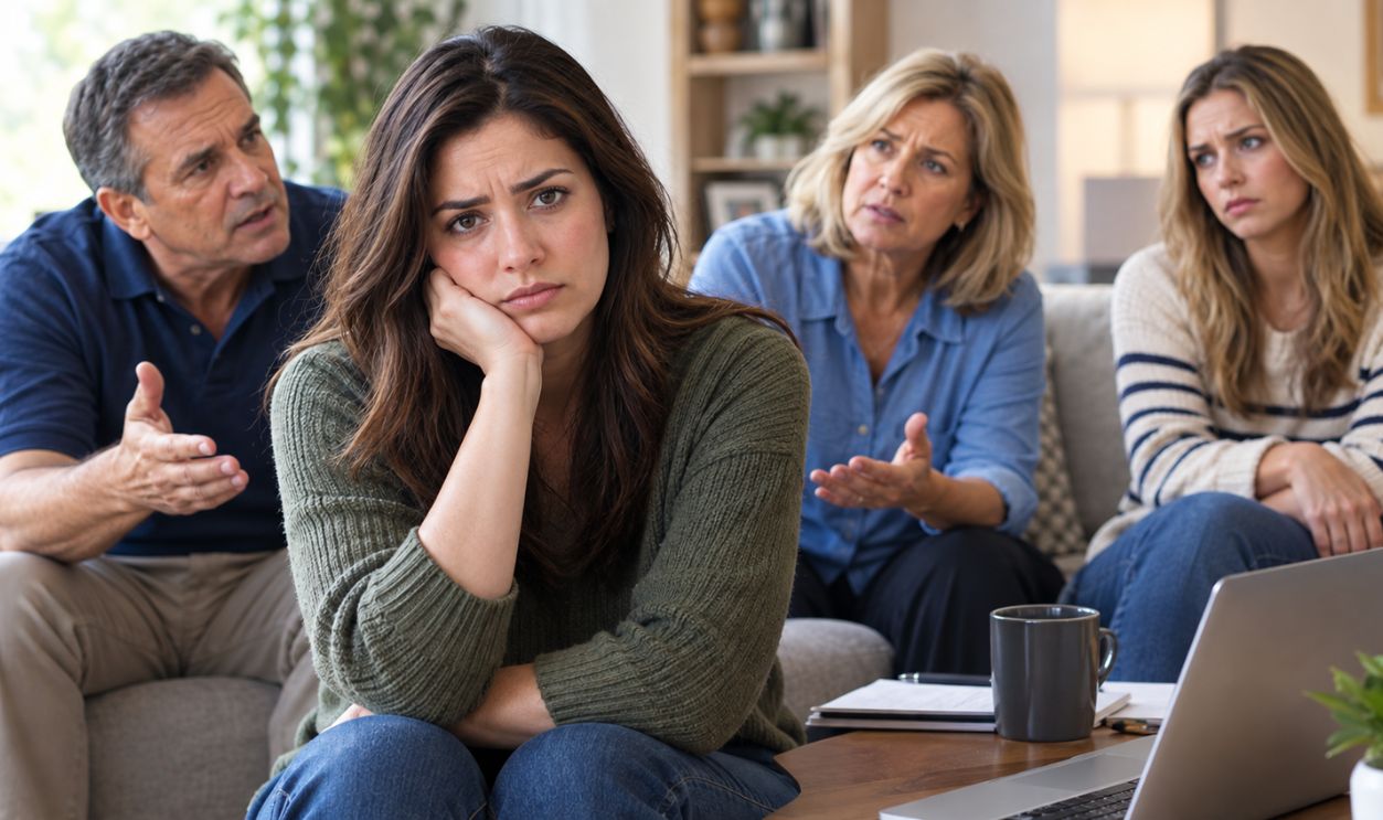 Tense Family Financial Conversation
