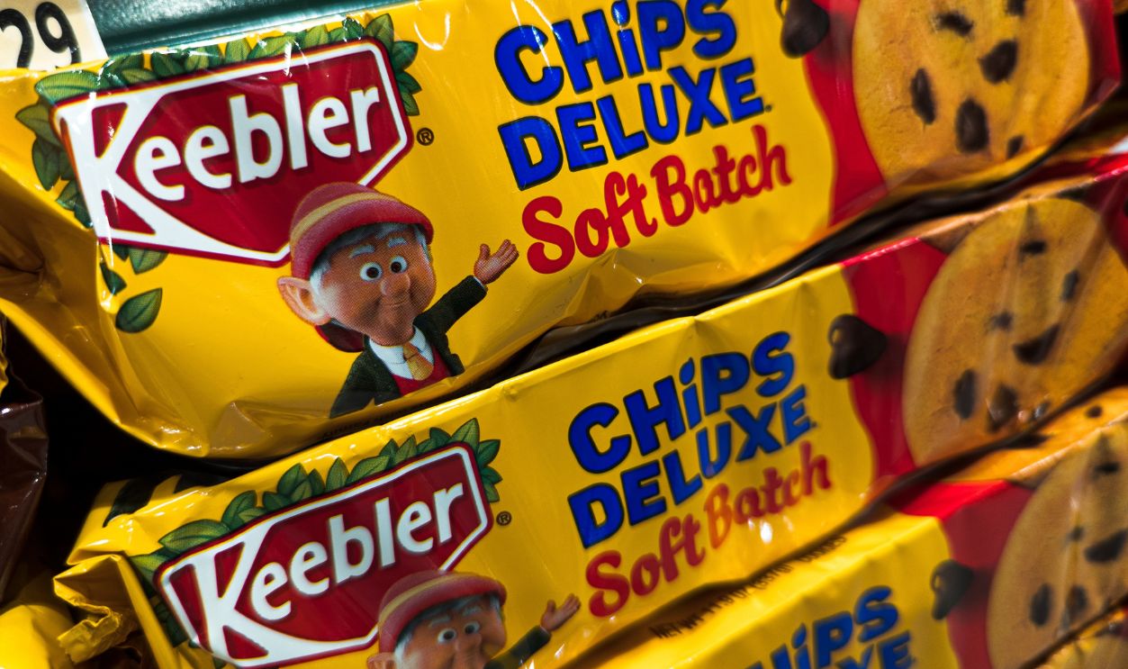 Apex, North Carolina - June 3 2025: Keebler Chips Deluxe Soft Batch Brand Cookies Products on Shelf at Store