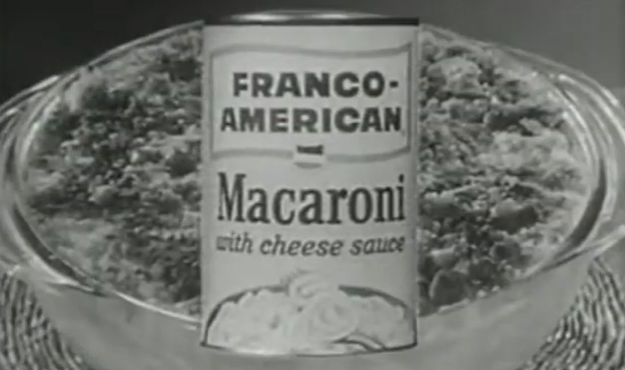 Screenshot from Franco-American Macaroni And Cheese (1959)