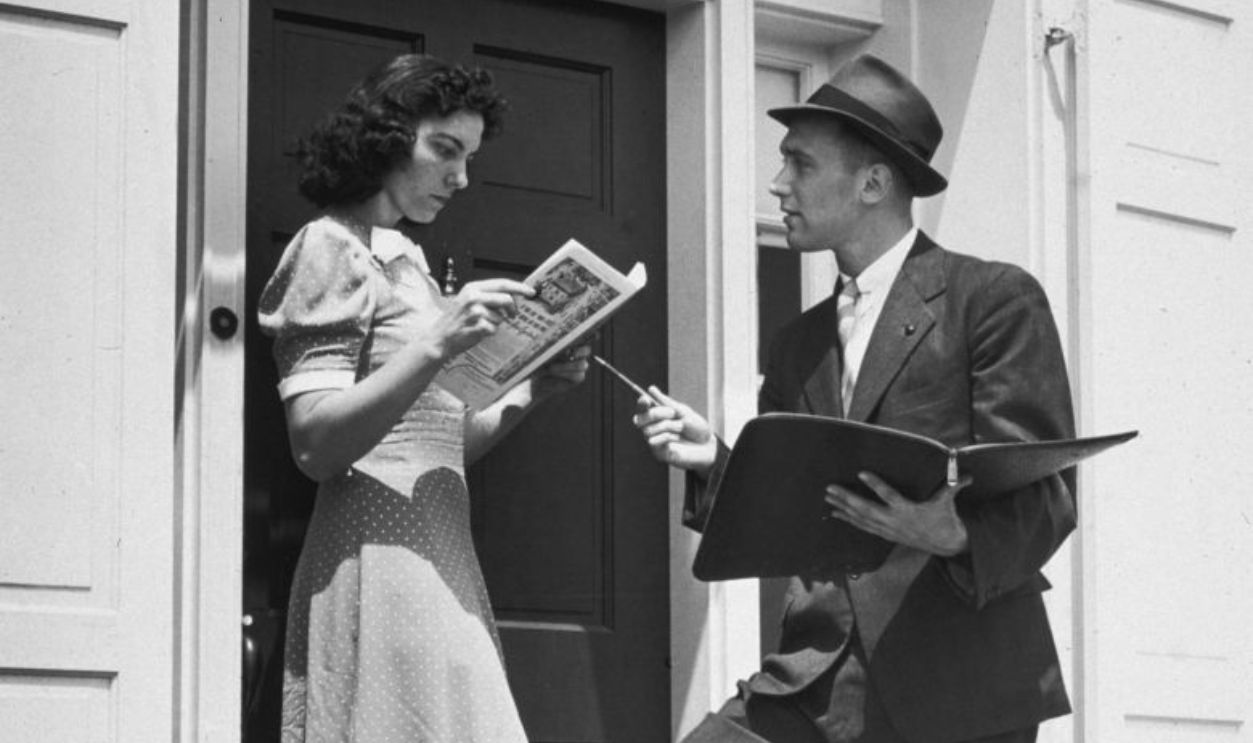 book Salesperson 1980s