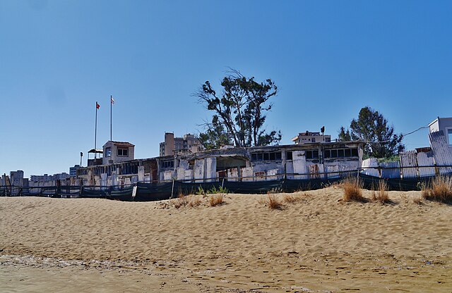 Ghost town in Varosha, Cyprus