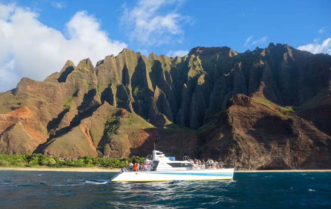 Boat tour of Niihau Island, Hawaii