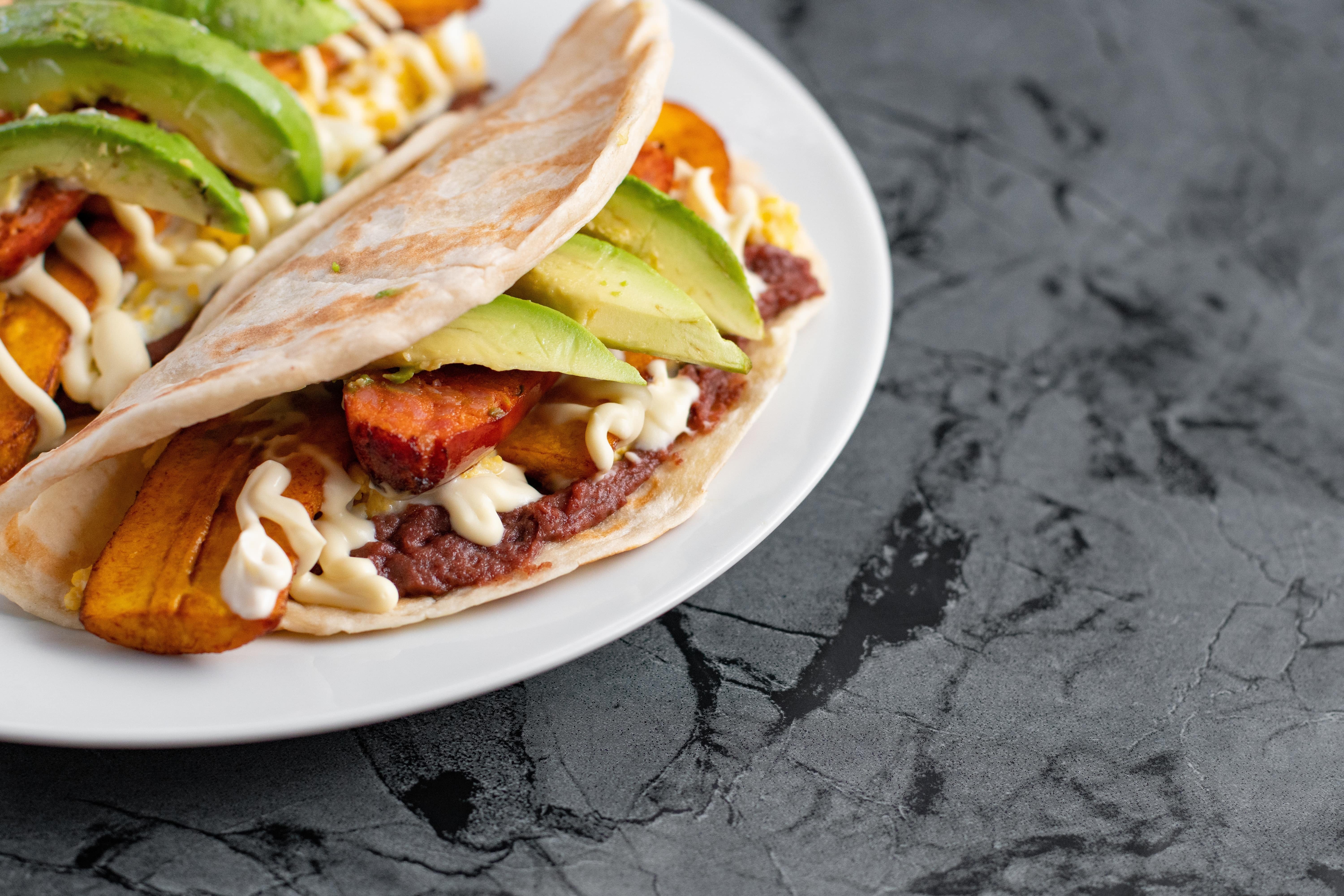 Traditional Honduran Dish Baleadas