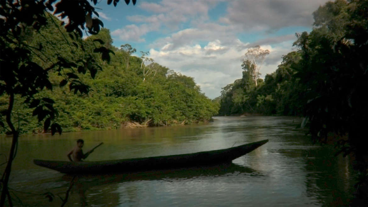 Yanomami tribe canoe