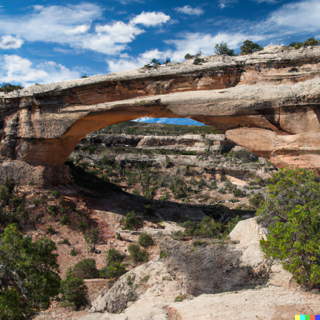 Dall·e 2023-07-10 15.28.55 - Natural Bridges National Monument, Utah