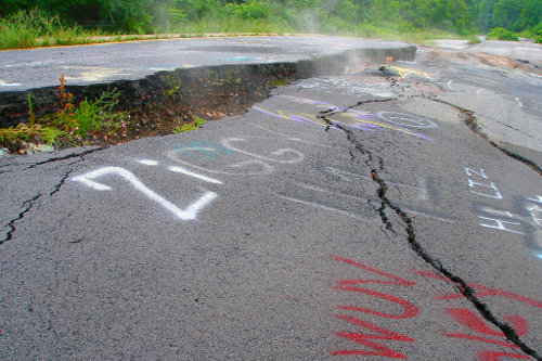 Graffiti Highway in Centralia, Usa