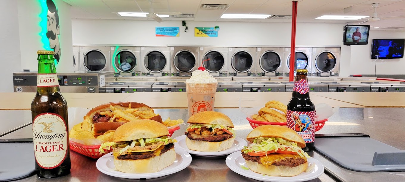 Restaurant and laundromat combo