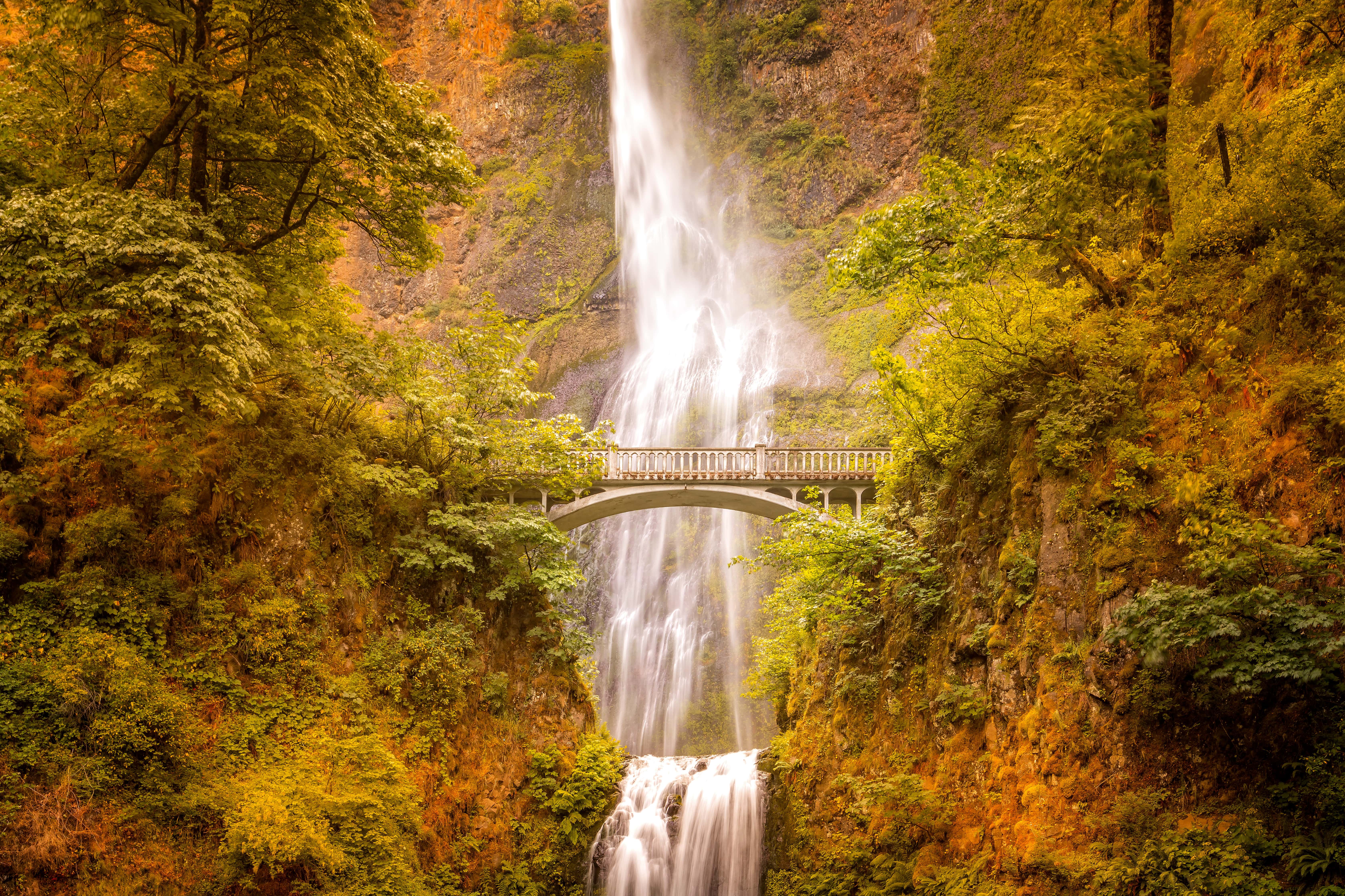 Waterfall at Columbia River Gorge, Oregon