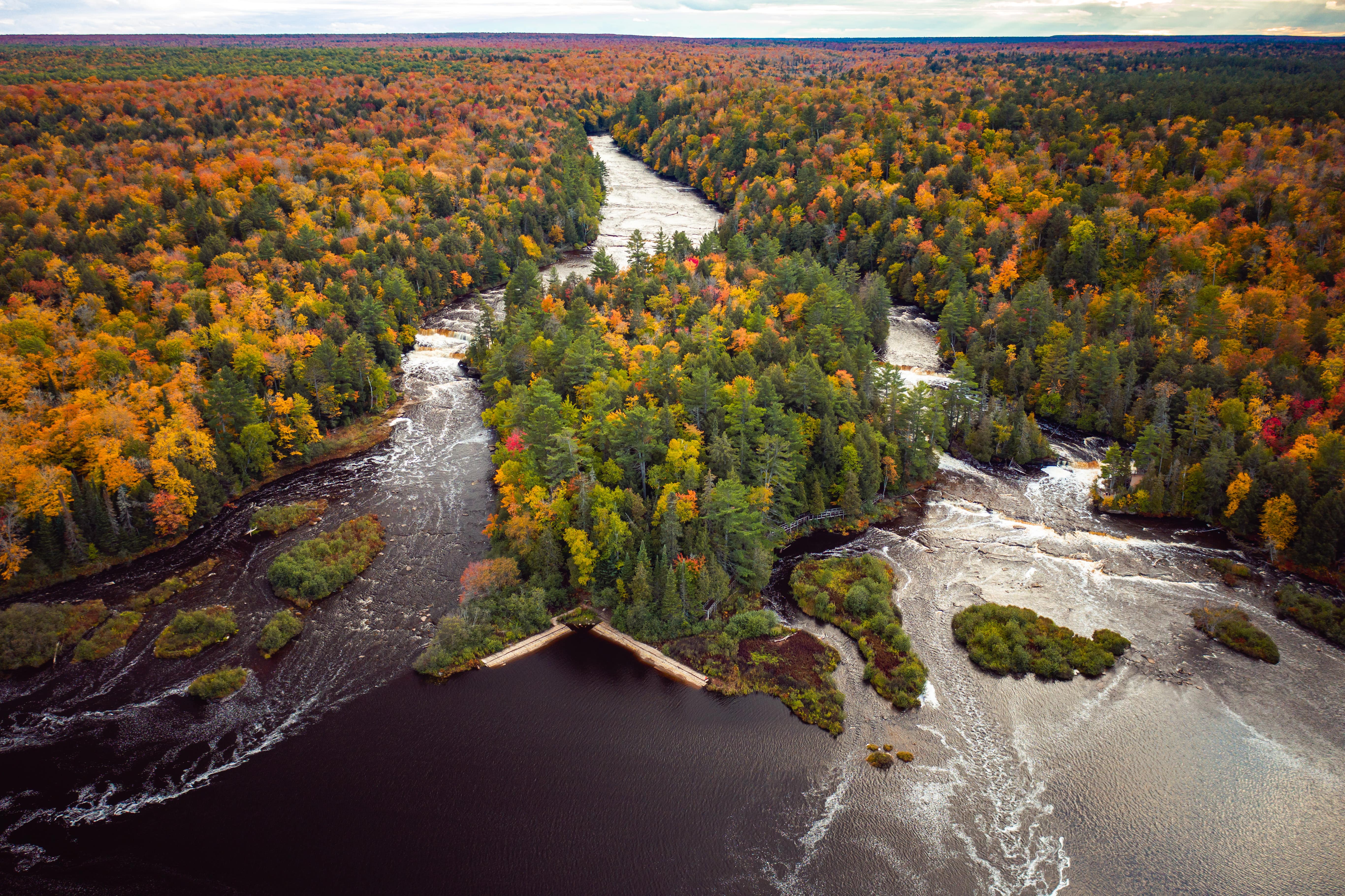 Upper Peninsula, Michigan in the fall