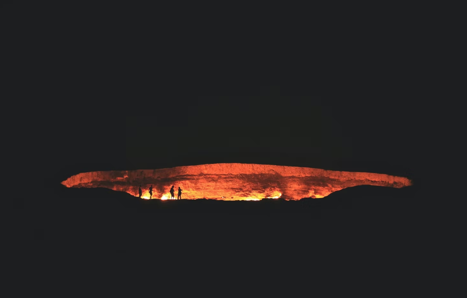 Gas crater