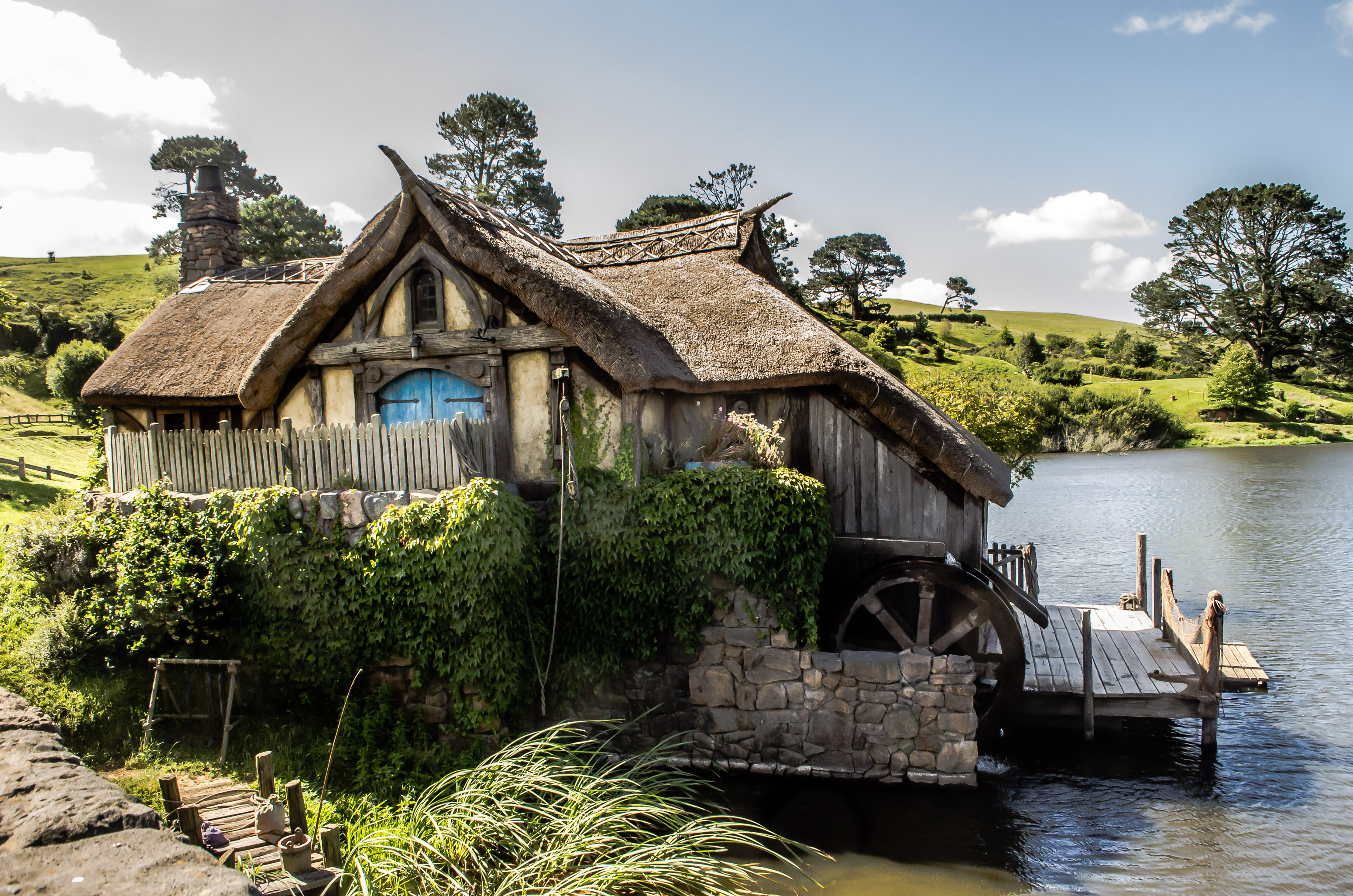 Mill house on the lake - Hobbiton movie set - 2016
