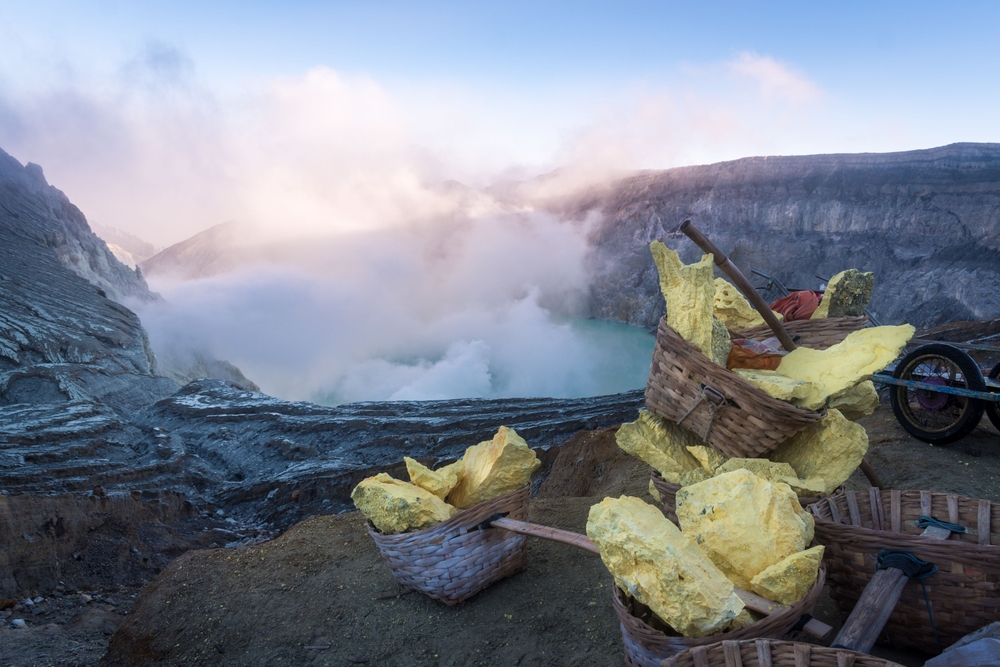 The Ijen volcano