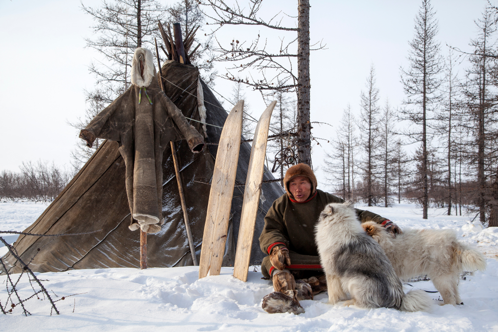 Nenets man in national clothes
