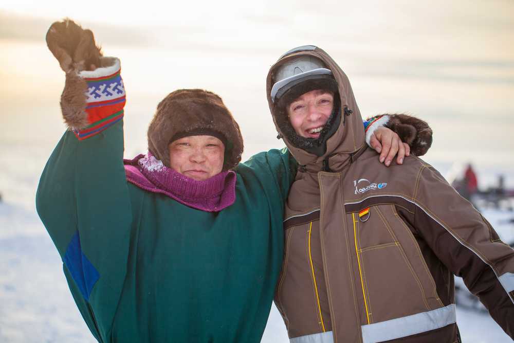 Nenets and tourist