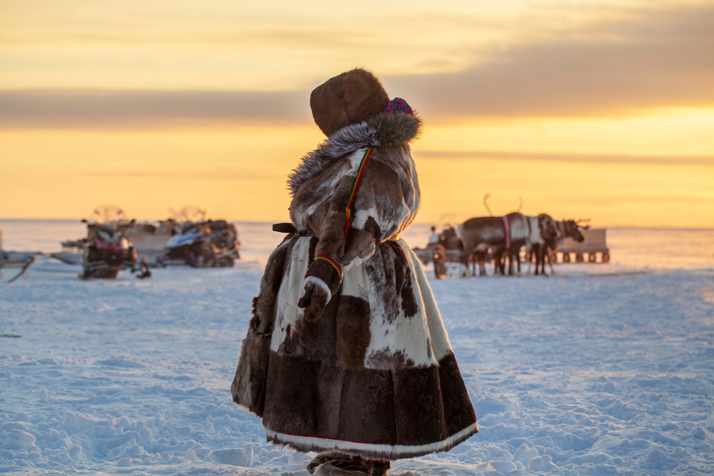 woman in national clothes of the Nenets