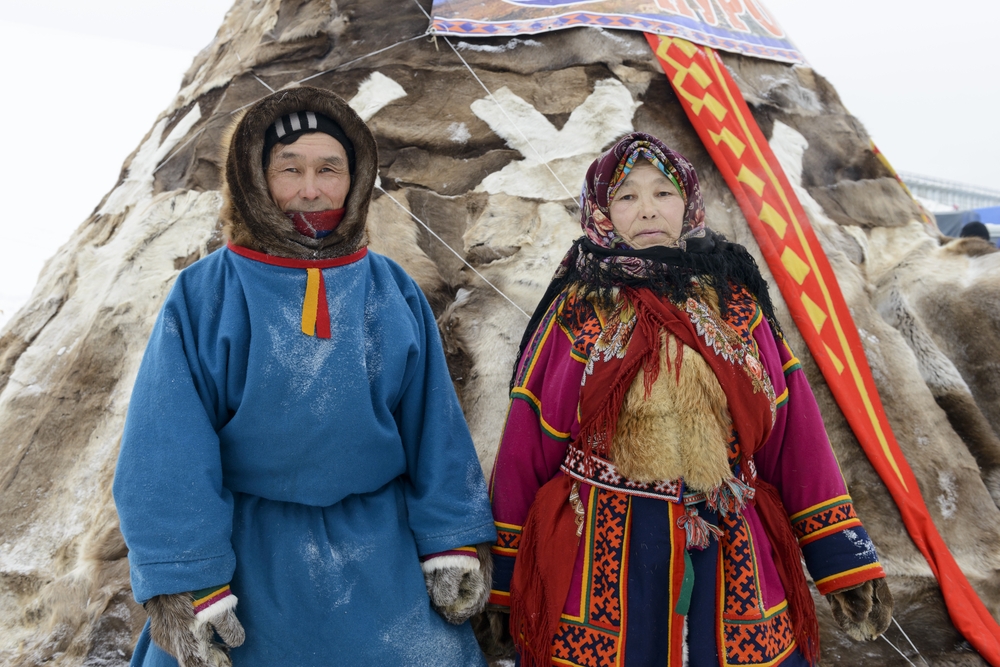 Portrait of an elderly Nenets