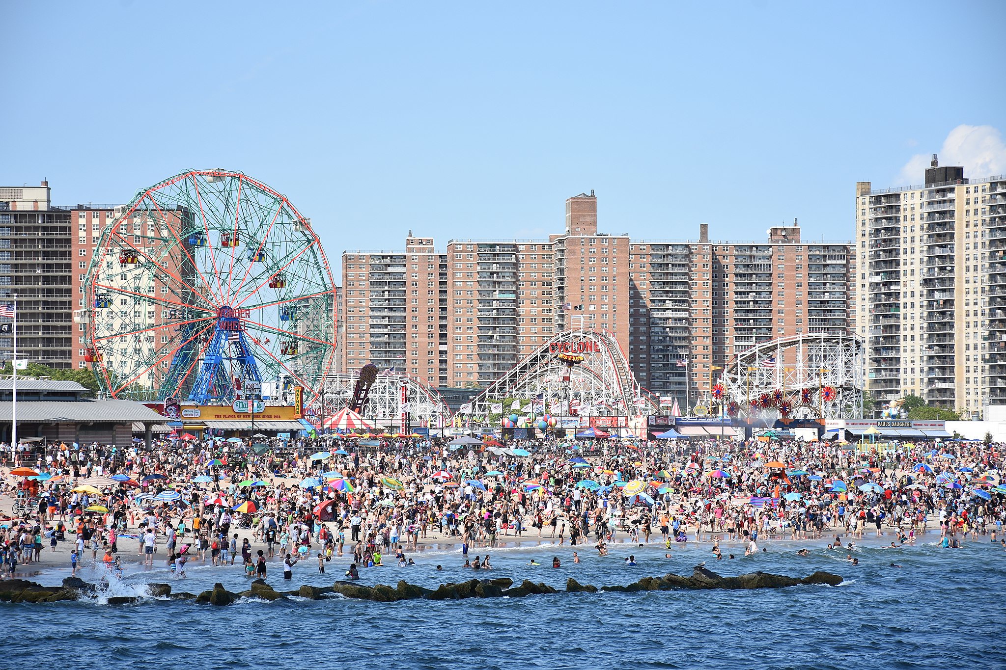 Coney Island beach and amusement parks, New York - 2018