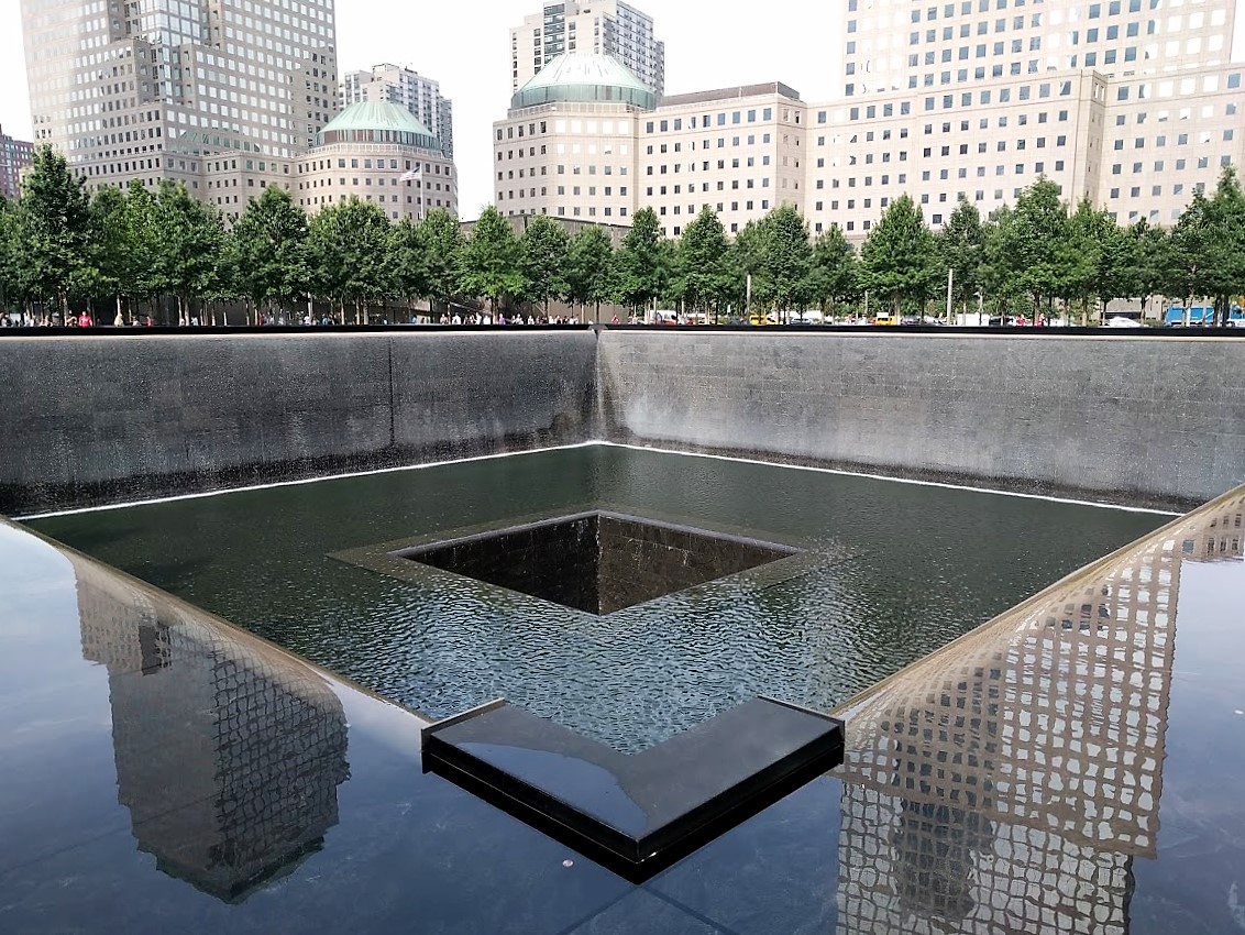 The National September 11 Memorial is in lower Manhattan - 2021