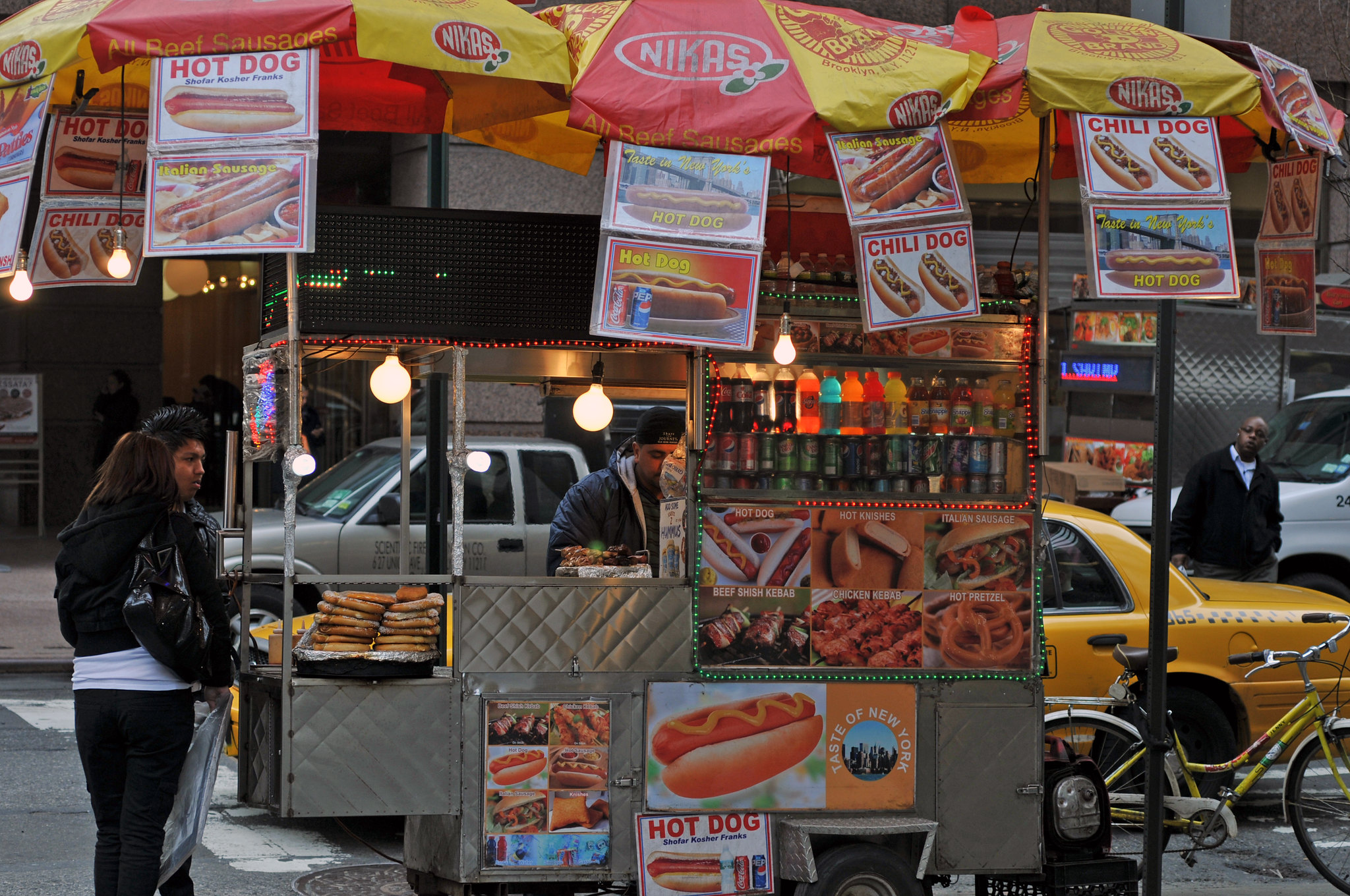 A New York City hot dog vendor - 2011