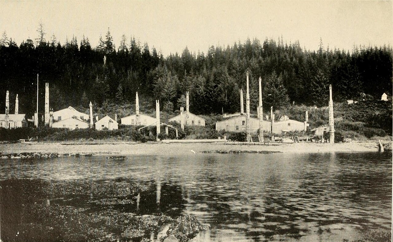 A Haida village, Old Kasaan, on Prince of Wales Island - 1908