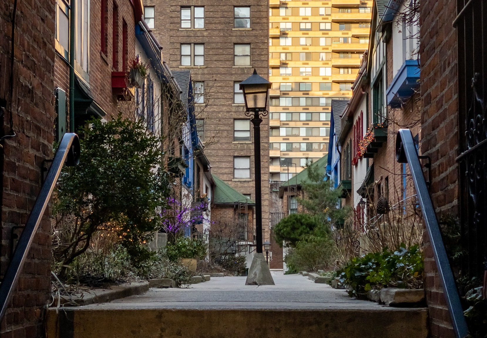 Pomander Walk, a cooperative apartment complex in Manhattan, New York City - 2020