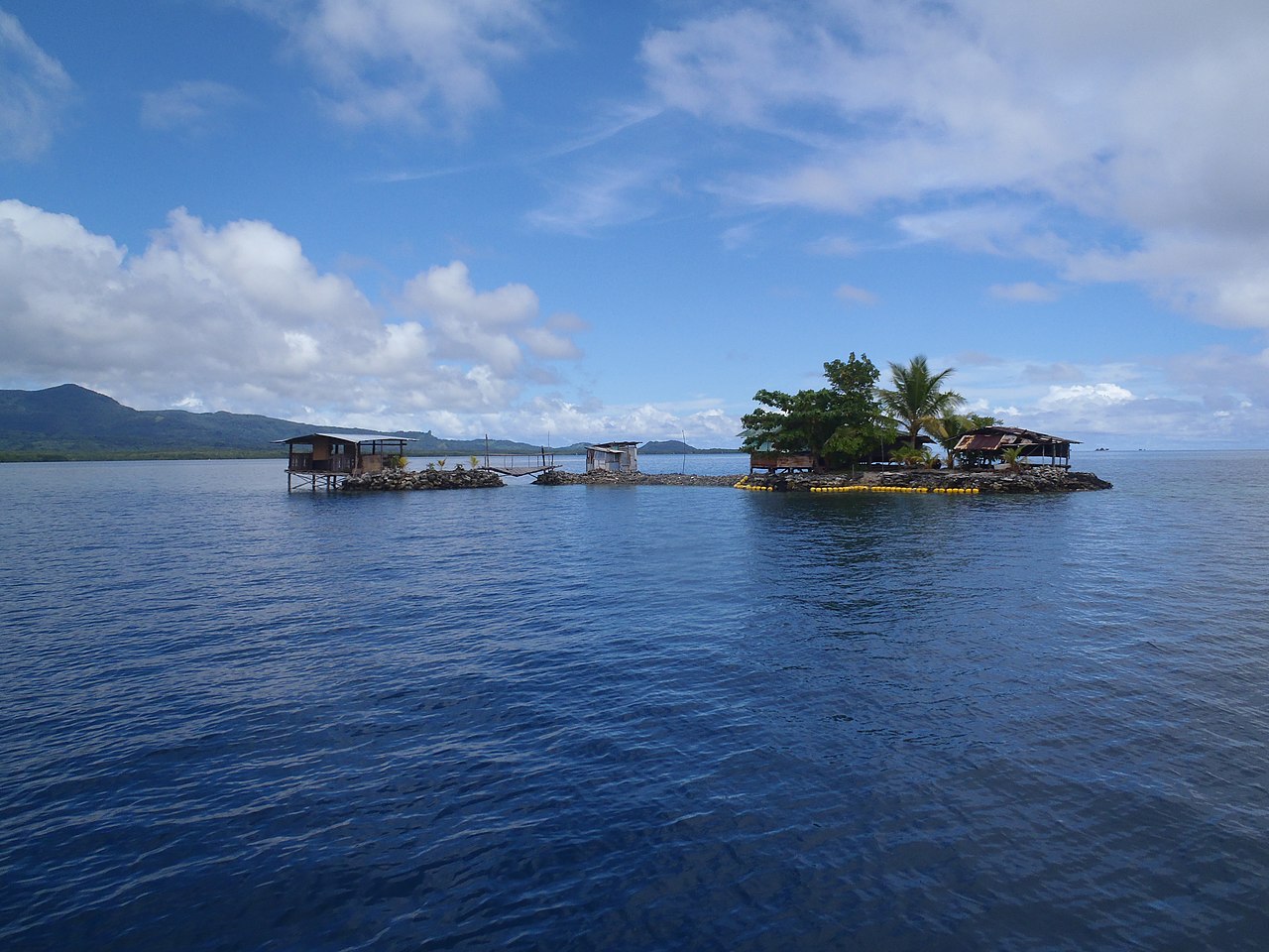 Islands on the southern barrier reef of Pohnpei - 2014
