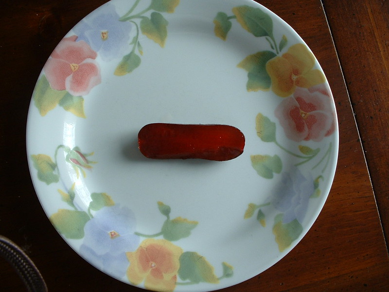 Close up Photo of a Koolickle on a white plate