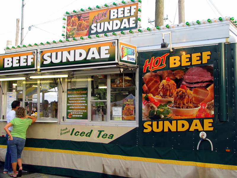 Photo of a Hot Beef Sundae Booth