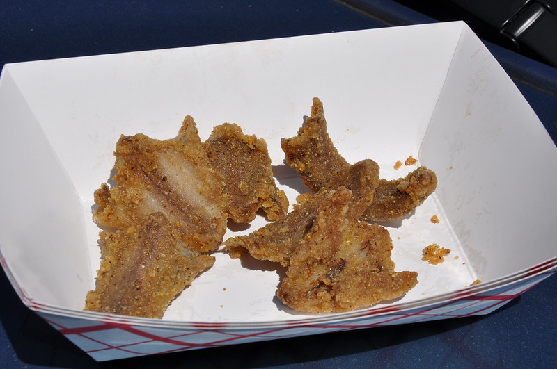 Close-up Photo of a Rattlesnake Roundup, Fried rattlesnake meat