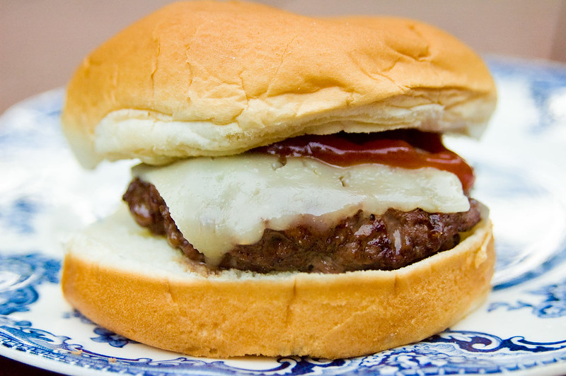 Close-up Photo of a Butter Burger on a plate