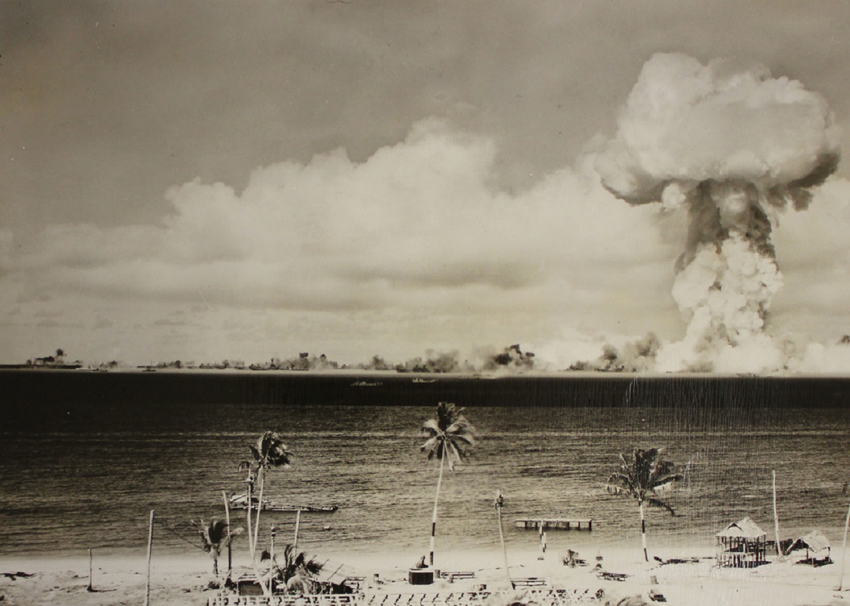 Atomic Shock Wave from the Able Day Explosion over Bikini Lagoon - 1946