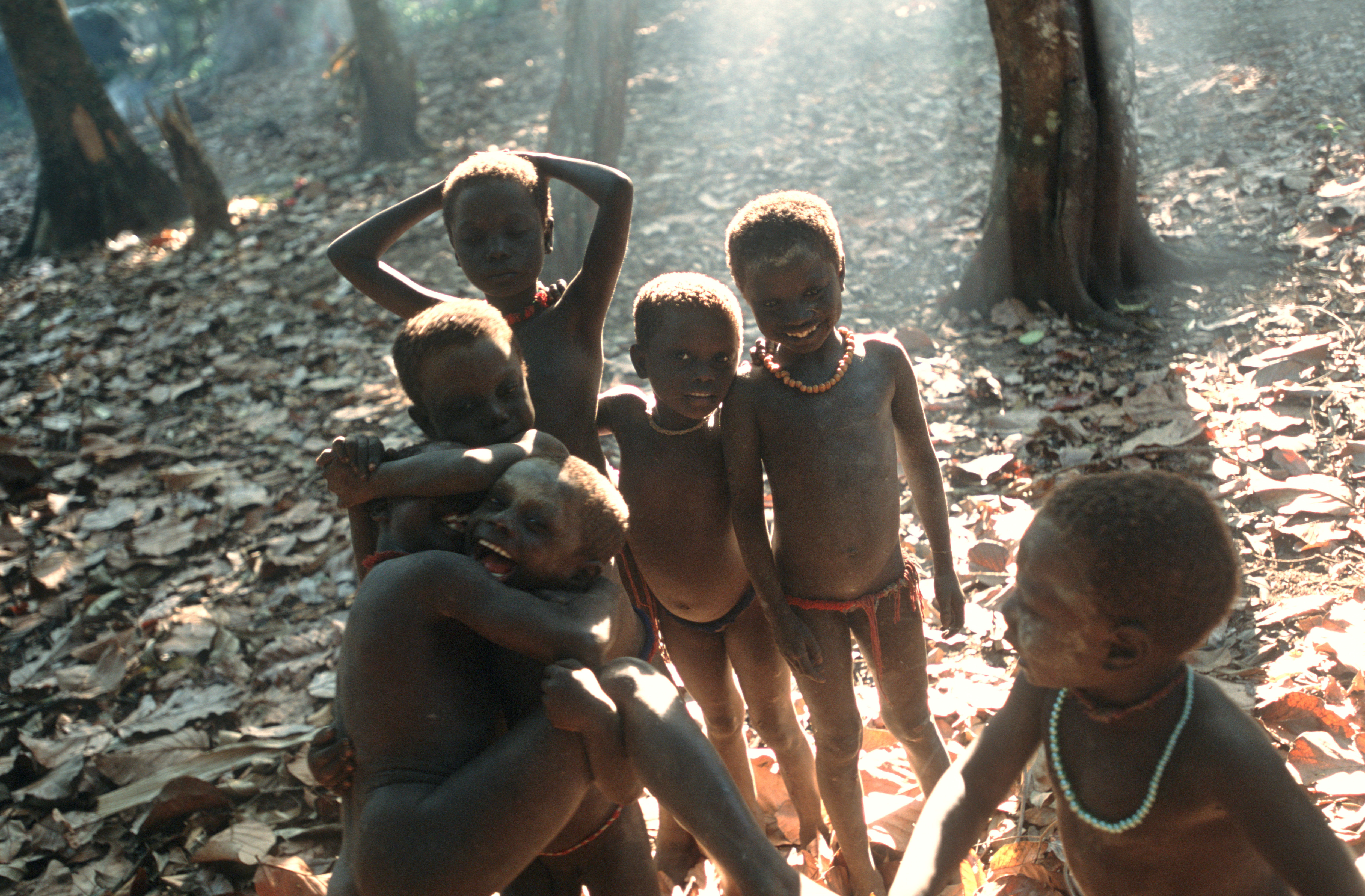 Happy Jarawa kids