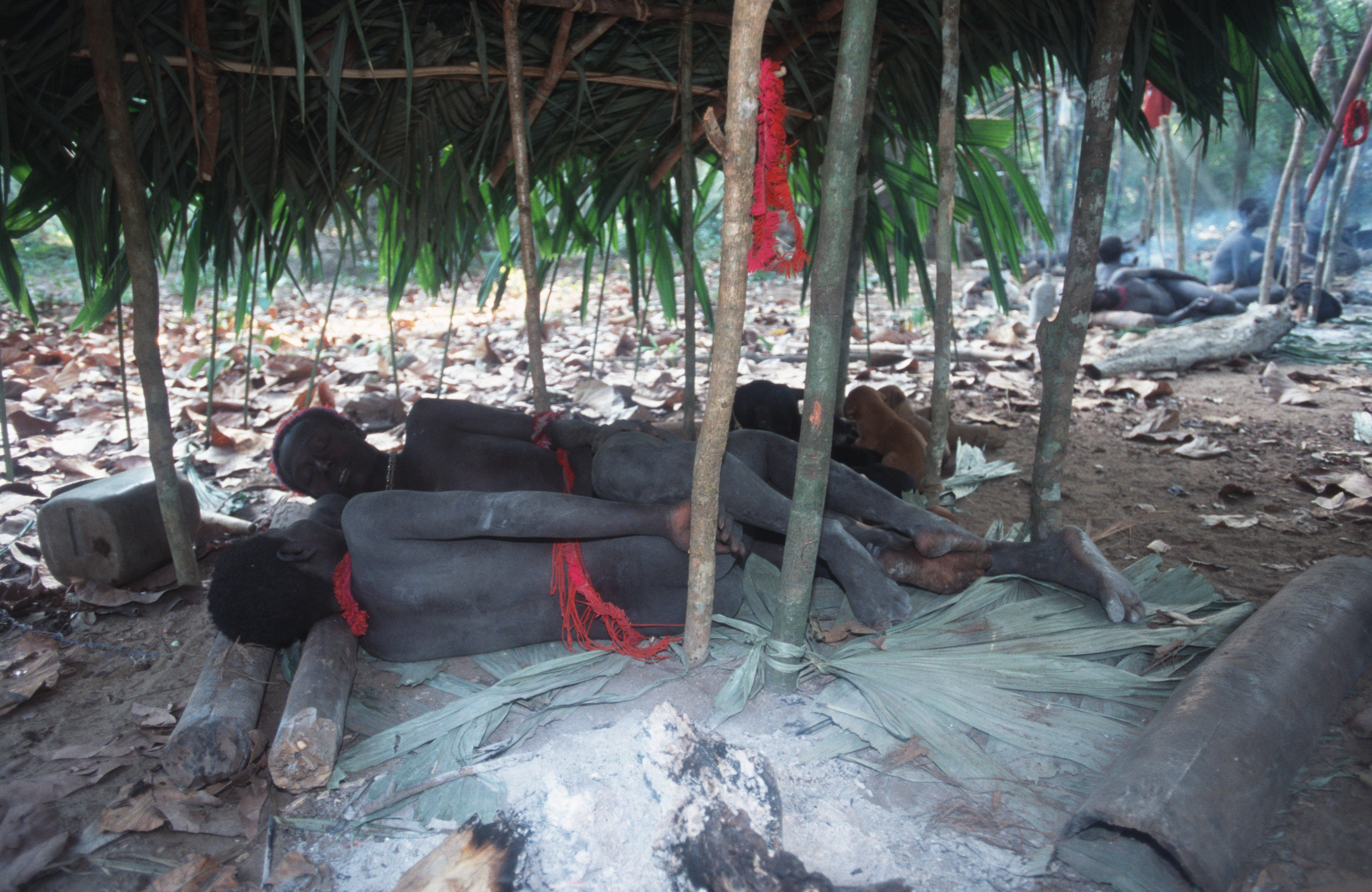 Jarawa Tribe family sleeping