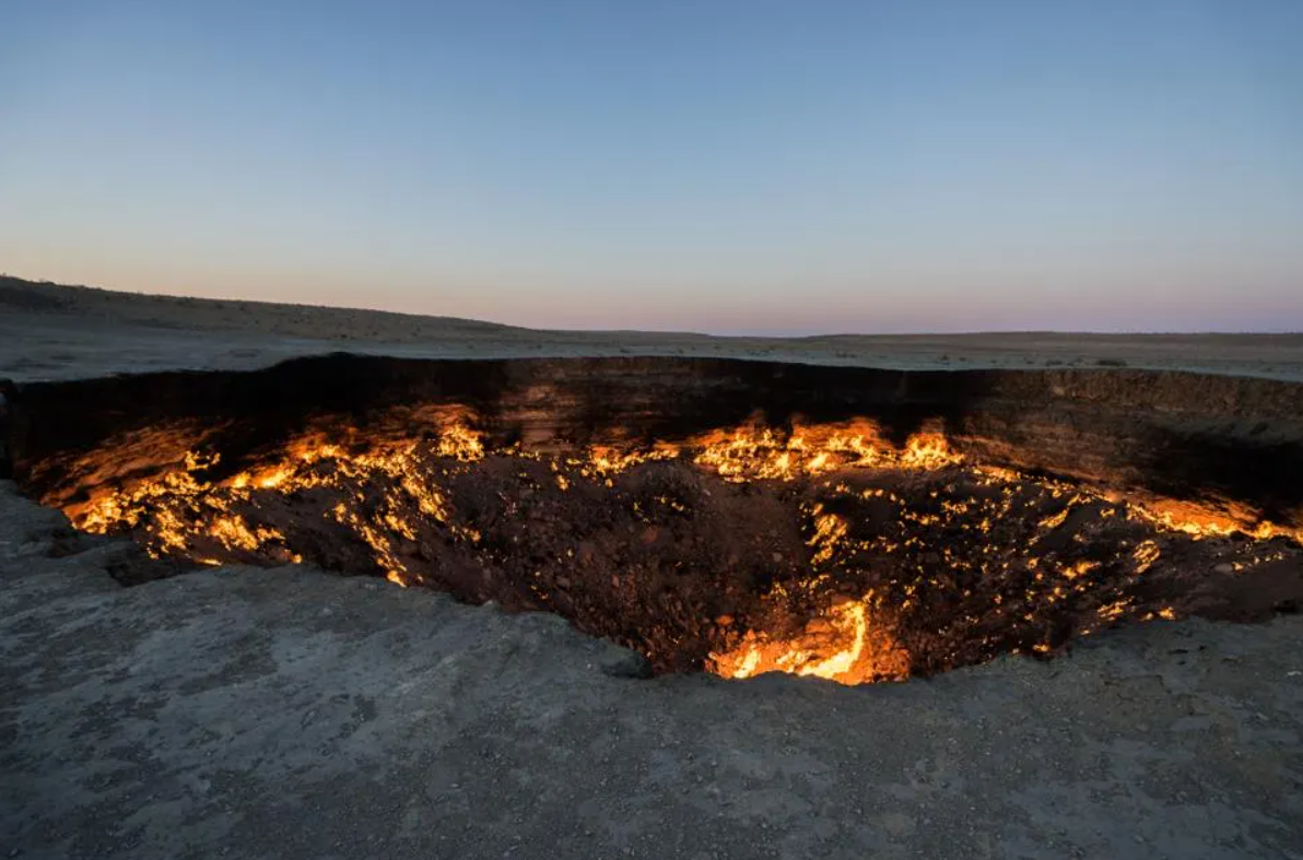 Gas crater
