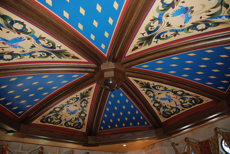 Ceiling in the Cinderella Suite