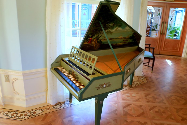 A harpsichord at Club 33