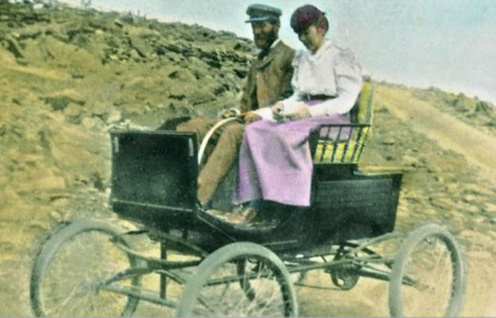 F.O. Stanley and his wife Flora