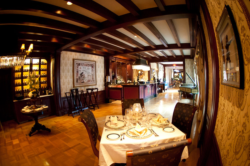 Table with white sheet