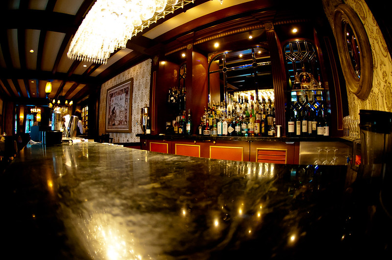 The bar in Club 33