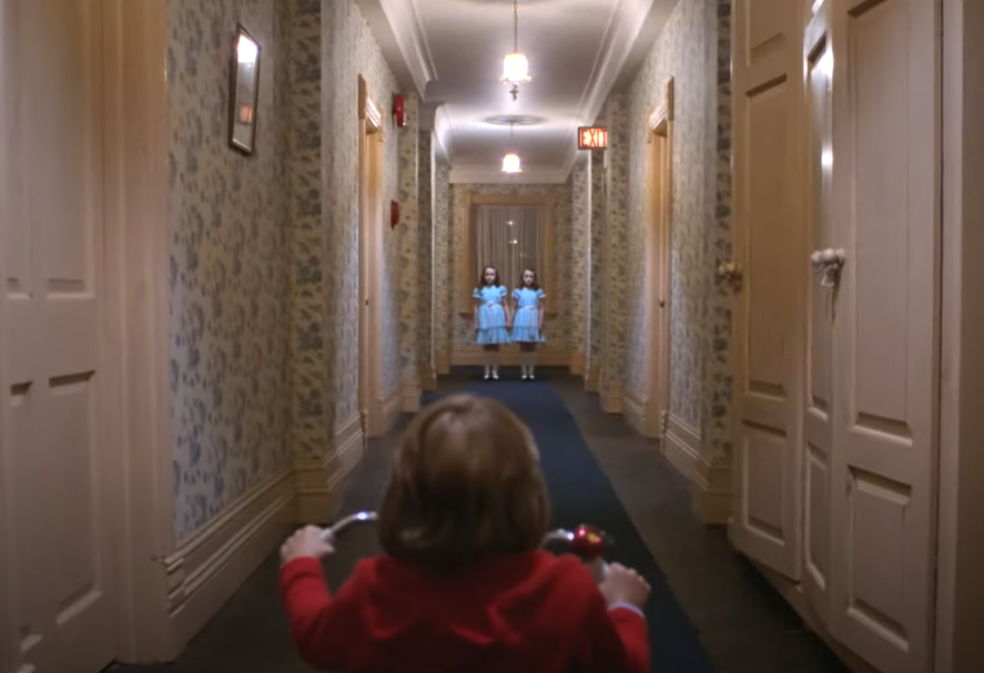 A screenshot of the movie The Shining