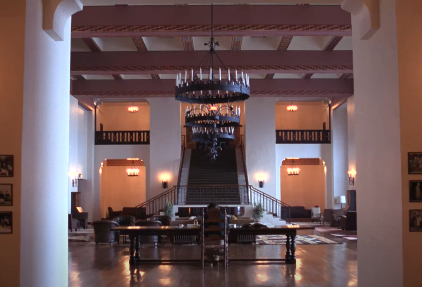 A screenshot of the movie The Shining