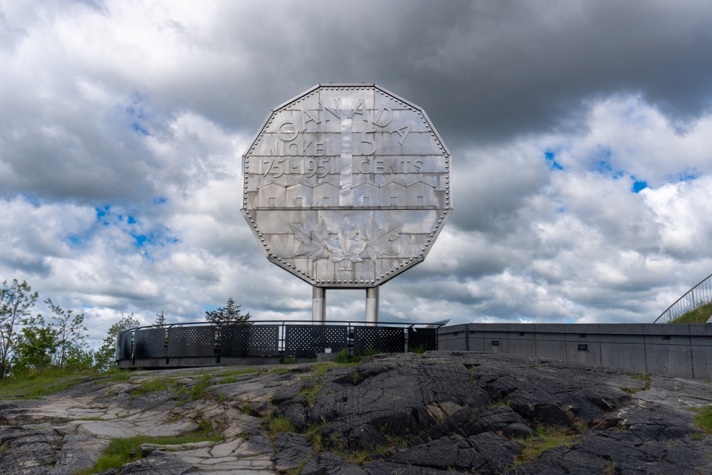 A Gigantic Five Cent Coin, Sudbury, Ontario