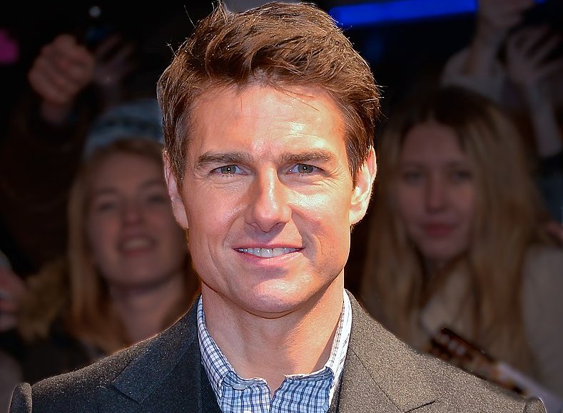 Tom Cruise with a gray jacket
